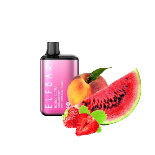 Elf Bar ULTRA BС5000 Strawberry Watermelon Peach (Клубника Арбуз Персик) Одноразовый POD