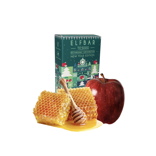 Elf Bar Christmas Edition TE5000 Honey Apple (Медовое Яблоко) Одноразовый POD