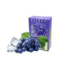 Elf Bar Pi9000 Grape ice (Виноград Лёд) Одноразовый POD Elf Bar Pi9000 Grape ice (Виноград Лёд) Одноразовый POD