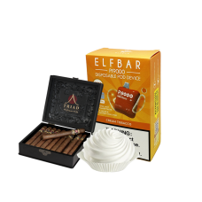 Elf Bar Pi9000 Cream tobacco (Табак Сливки) Одноразовый POD Elf Bar Pi9000 Cream tobacco (Табак Сливки) Одноразовый POD