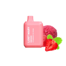 Lost Mary BM5000 Strawberry ice cream (Клубника Мороженое) Одноразовый POD Lost Mary BM5000 Strawberry ice cream (Клубника Мороженое) Одноразовый POD