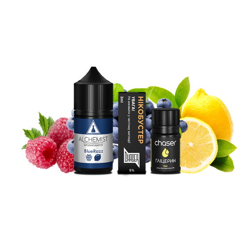Жидкость Alchemist Salt BlueRazz 30 мл 50 мг БлюРазз Самозамес