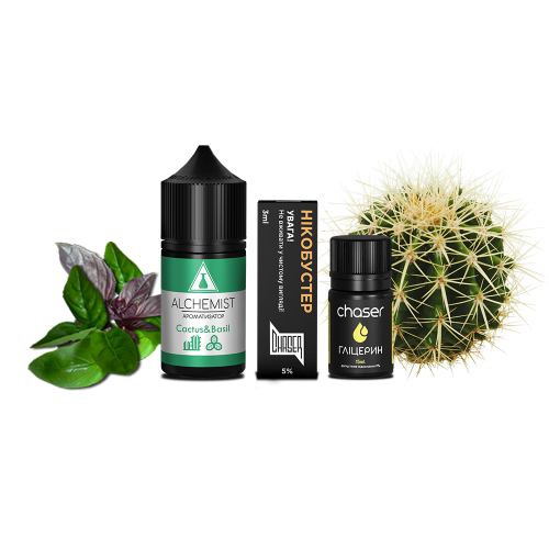 Жидкость Alchemist Salt CactusBasil 30 мл 50 мг Кактус Базилик Самозамес