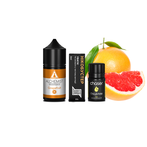 Жидкость Alchemist Salt Grapefruit 30 мл 50 мг Грейпфрут Самозамес