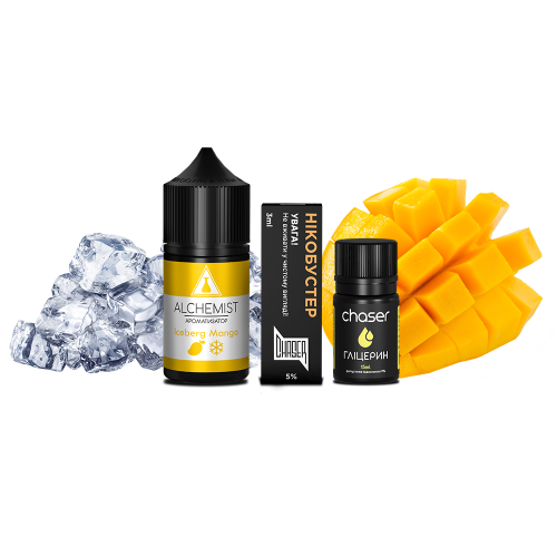 Жидкость Alchemist Salt Iceberg Mango 30 мл 50 мг Манго Лёд Самозамес