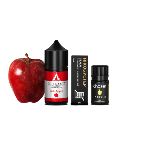 Жидкость Alchemist Salt Rich Apple 30 мл 50 мг Рич Эпл Самозамес