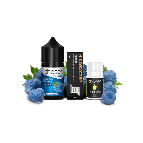 Жидкость Chaser Salt Blue Raspberry Ultra 30 мл 50 мг Черника Малина Самозамес