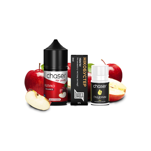Жидкость Chaser Salt Apple Ultra 30 мл 50 мг Яблоко Самозамес