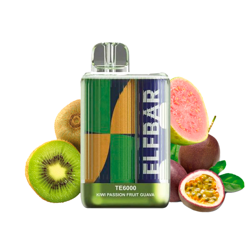 Elf Bar TE6000 color Kiwi Passion Fruit Guava (Киви Маракуйя Гуава) Одноразовый POD