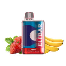 Elf Bar TE6000 color Strawberry Banana (Клубника Банан) Одноразовый POD Elf Bar TE6000 color Strawberry Banana (Клубника Банан) Одноразовый POD