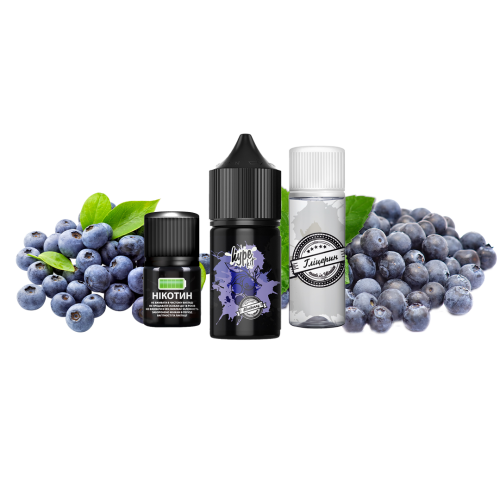 Жидкость Hype Salt Kit Blueberry 30 мл 50 мг Черника Самозамес