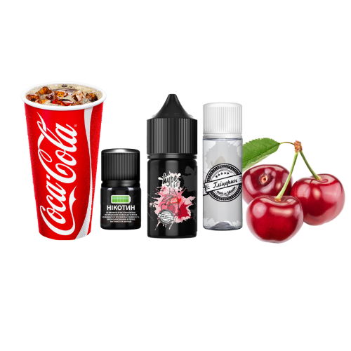 Жидкость Hype Salt Kit Cola Cherry 30 мл 50 мг Кола Вишня Самозамес