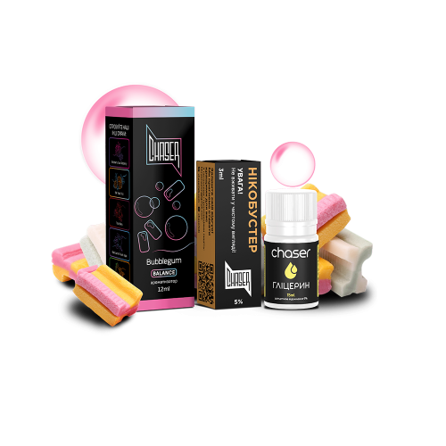 Жидкость Chaser Salt Black Bubblegum Ultra 30 мл 50 мг Баблгам Самозамес
