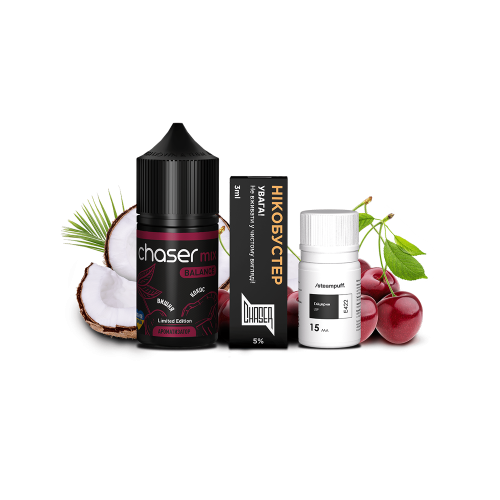 Жидкость Chaser Salt Mix Cherry Coconut 30 мл 50 мг Вишня Кокос Самозамес