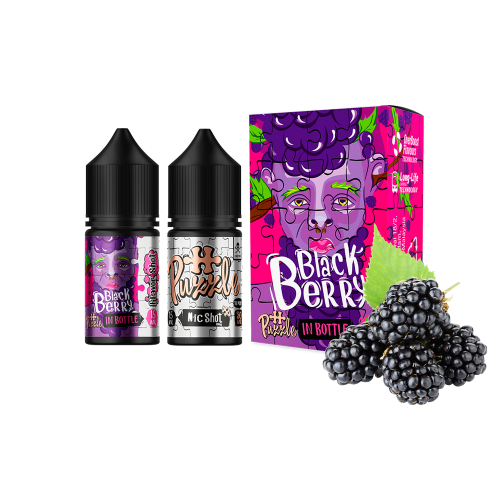Жидкость In Bottle Salt Puzzle Blackberry 30 мл 50 мг Ежевика Самозамес