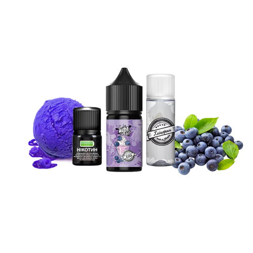 Жидкость Hype Salt Kit Blueberry Ice Cream 30 мл 50 мг Черничное Мороженое Самозамес