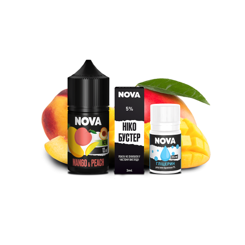 Жидкость Chaser Salt Nova MangoPeach 30 мл 50 мг Манго Персик Самозамес