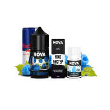 Жидкость Chaser Salt Nova Red BullBlue Raspberry 30 мл 50 мг Энергетик Черника Малина Самозамес
