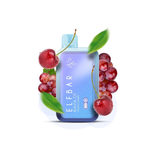 Elf Bar Raya D1 13000 Grape Cherry (Виноград Вишня) Одноразовый POD