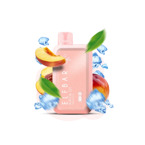 Elf Bar Raya D1 13000 Peach Ice (Персик Лёд) Одноразовый POD