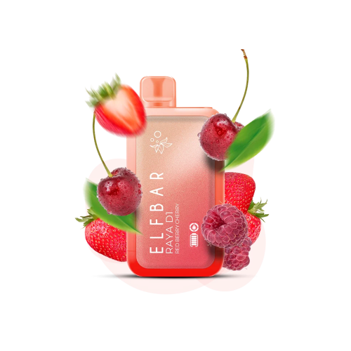 Elf Bar Raya D1 13000 Red Berry Cherry (Красная ягода Вишня) Одноразовый POD