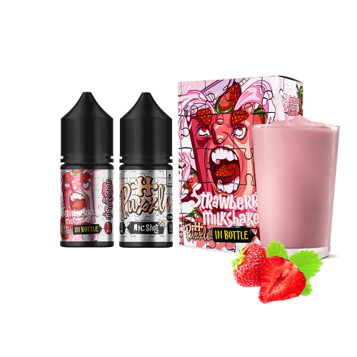 Жидкость In Bottle Salt Strawberry Milkshake 30 мл 50 мг Клубника Милкшейк Самозамес