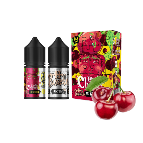 Жидкость In Bottle Salt Puzzle Black Cherry 30 мл 50 мг Черная вишня Самозамес