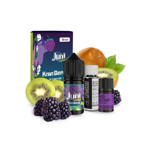 Жидкость Juni Salt Mix Kiwi Berry 30 мл 50 мг Киви Ягоды Самозамес