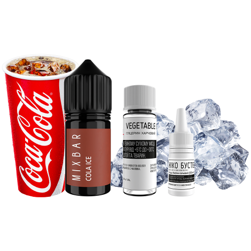 Жидкость Mix Bar Salt Cola Ice 30 мл 50 мг Кола Лёд Самозамес