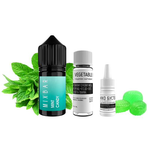 Жидкость Mix Bar Salt Mint Candy 30 мл 50 мг Мятная Конфета Самозамес