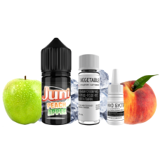 Жидкость Juni Salt Silver Ice Peach Apple 30 мл 50 мг Персик Яблоко Лёд Самозамес