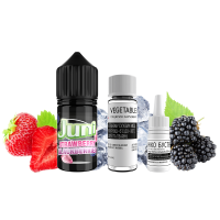Жидкость Juni Salt Silver Ice Strawberry Blackberries 30 мл 50 мг Клубника Ежевика Лёд Самозамес