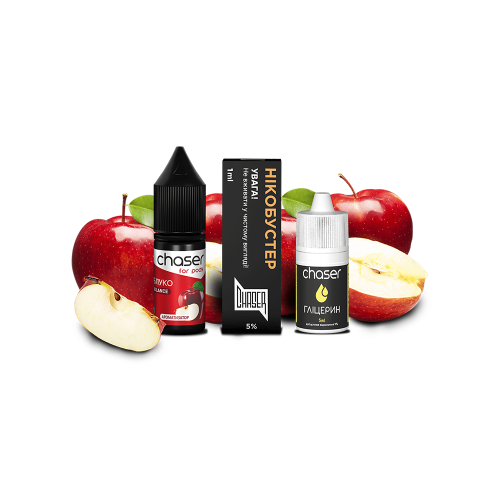 Жидкость Chaser Salt Apple Ultra 10 мл 50 мг Яблоко Самозамес