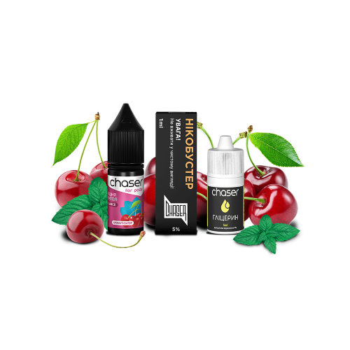 Жидкость Chaser Salt Cherry Menthol Ultra 10 мл 50 мг Вишня Ментол Самозамес