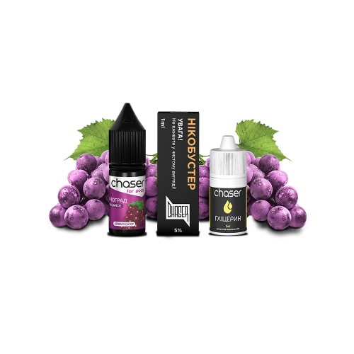 Жидкость Chaser Salt Grape Ultra 10 мл 50 мг Виноград Самозамес