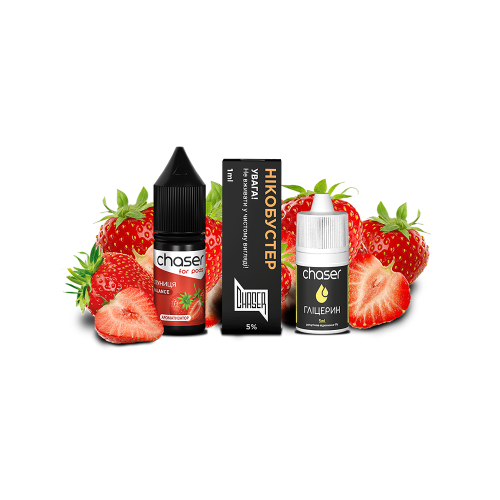 Жидкость Chaser Salt Strawberry Ultra 10 мл 50 мг Клубника Самозамес