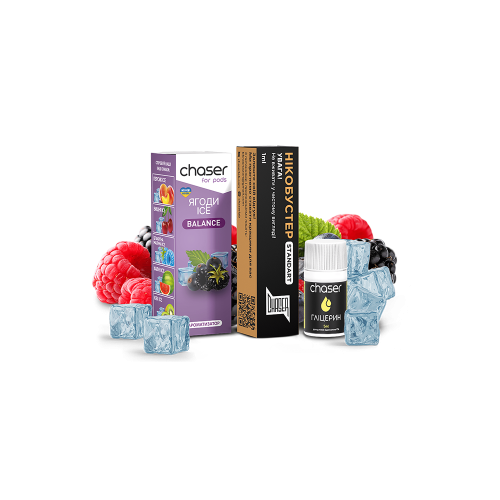 Жидкость Chaser Salt Berries Ice Ultra 10 мл 50 мг Ягоды Самозамес