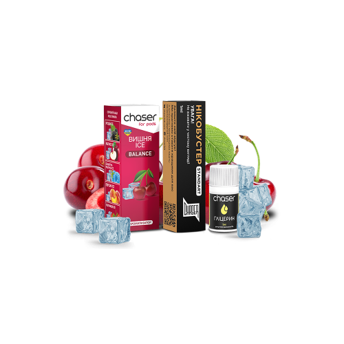 Жидкость Chaser Salt Cherry Ice Ultra 10 мл 50 мг Вишня Самозамес