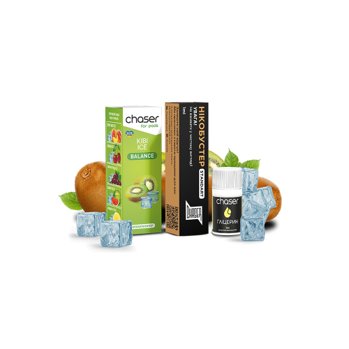 Жидкость Chaser Salt Kiwi Ice Ultra 10 мл 50 мг Киви Самозамес