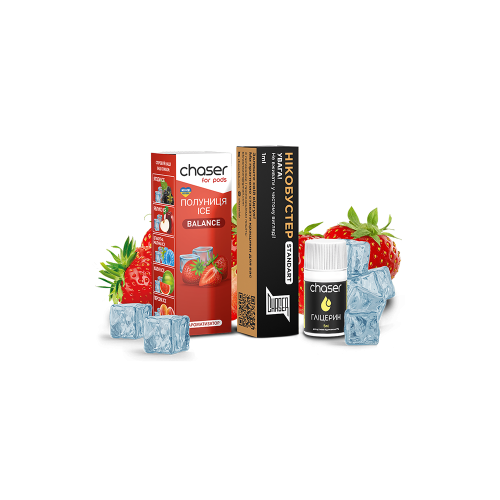Жидкость Chaser Salt Strawberry Ice Ultra 10 мл 50 мг Клубника Самозамес