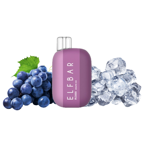 Elf Bar Ri3000 Grape Ice (Виноград Лед) Одноразовый POD