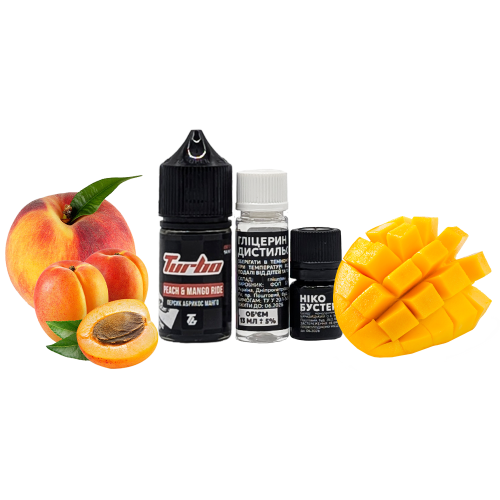 Жидкость Turbo Salt Peach Mango Ride 30 мл 50 мг Персик Абрикос Манго Самозамес