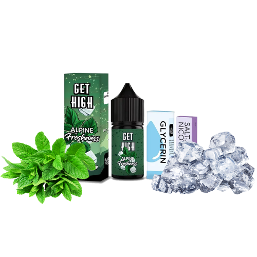 Жидкость Get High Salt Alpine Freshness 30 мл 50 мг Альпин Фрешнес Самозамес