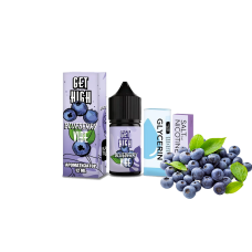 Жидкость Get High Salt Blueberry Vibe 30 мл 50 мг Блюберри Вайб Самозамес Жидкость Get High Salt Blueberry Vibe 30 мл 50 мг Блюберри Вайб Самозамес