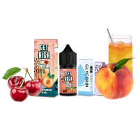 Рідина Get High Salt Cherry Peach Cocktail 30 мл 50 мг Вишня Персик Самозаміс
