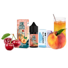 Жидкость Get High Salt Cherry Peach Cocktail 30 мл 50 мг Вишня Персик Самозамес Жидкость Get High Salt Cherry Peach Cocktail 30 мл 50 мг Вишня Персик Самозамес