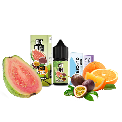 Жидкость Get High Salt Passion Beach 30 мл 50 мг Пешн Бич Самозамес