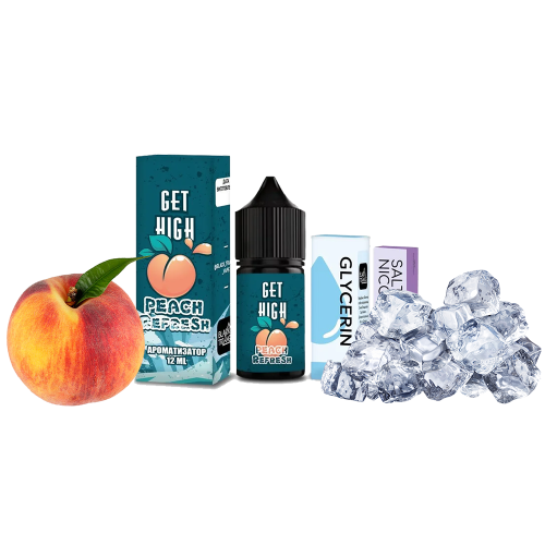 Жидкость Get High Salt Peach Refresh 30 мл 50 мг Пич Рефреш Самозамес