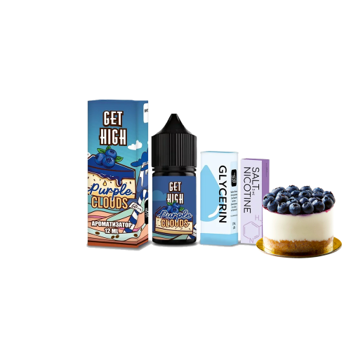 Жидкость Get High Salt Purple Clouds 30 мл 50 мг Прпл Клаудс Самозамес