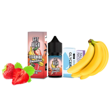 Жидкость Get High Salt Strawnana Smoothie 30 мл 50 мг Стравнана Смузи Самозамес